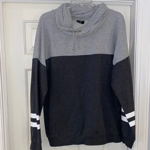 Grey t-shirt hoodie